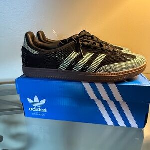 Adidas Originals Black and Silver Crystal Samba
